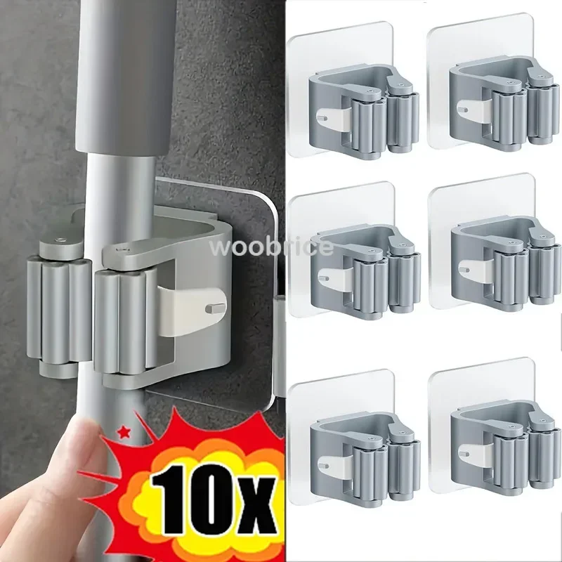 Commercial Kitchen Utensil Holder - Uchwyt na mop samoprzylepny, wieszak na