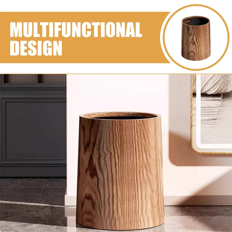Commercial Kitchen Garbage Can - Wytrzymały kosz na śmieci z imitacją