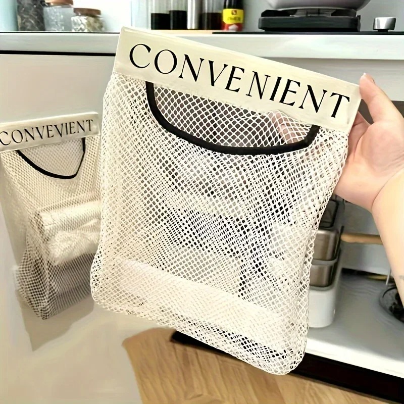 Commercial Kitchen Utensil Holder - Duży organizer na worki na śmieci,