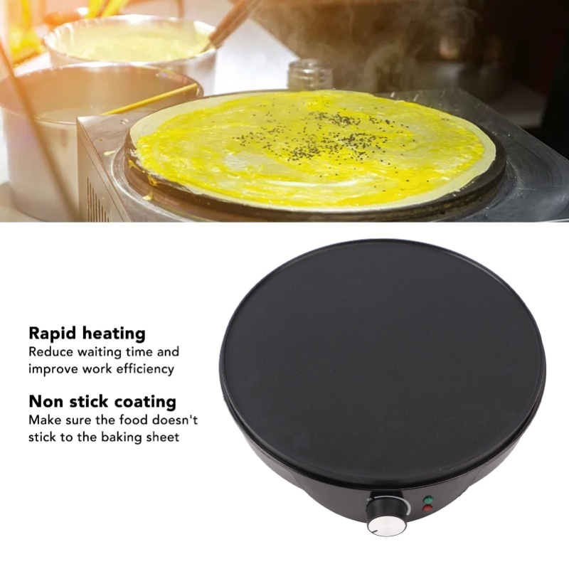 Crepe Maker Griddle - Patelnia do naleśników z powłoką nieprzywierającą,