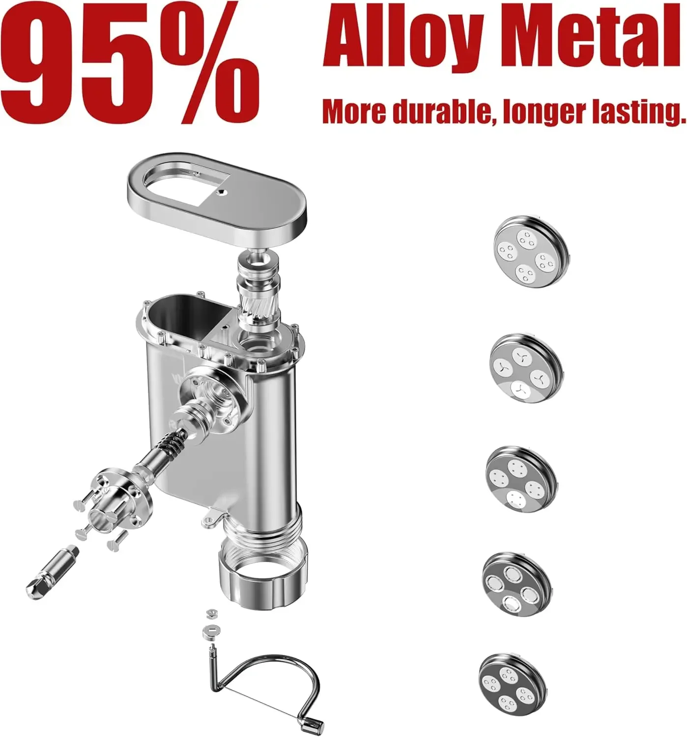 Commercial Kitchenaid - Wytrzymały metalowy przystawka do maszynki do