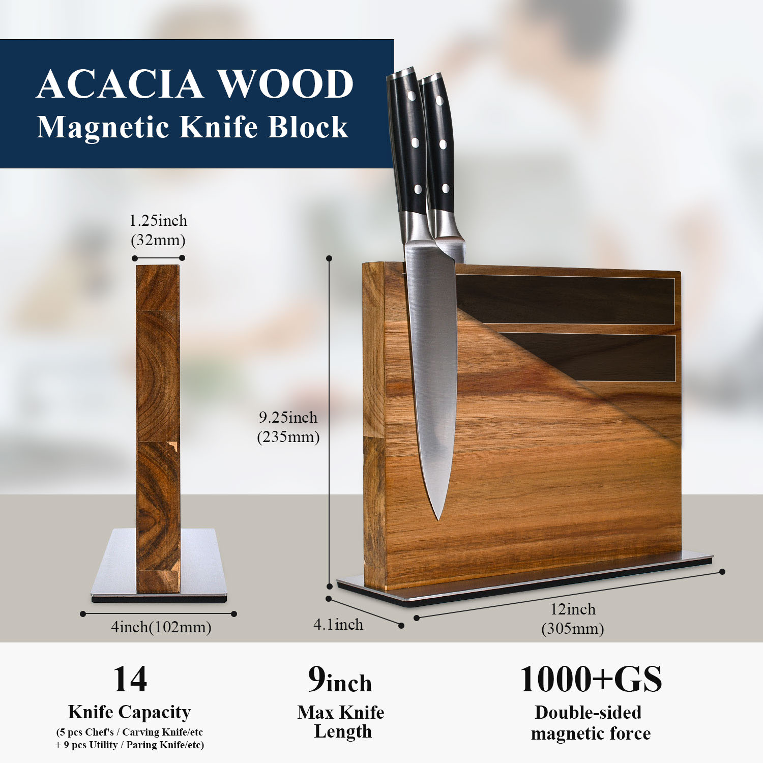 Wysokiej jakości magnetyczny b – Commercial Kitchen Knife Holder recenzja i cena