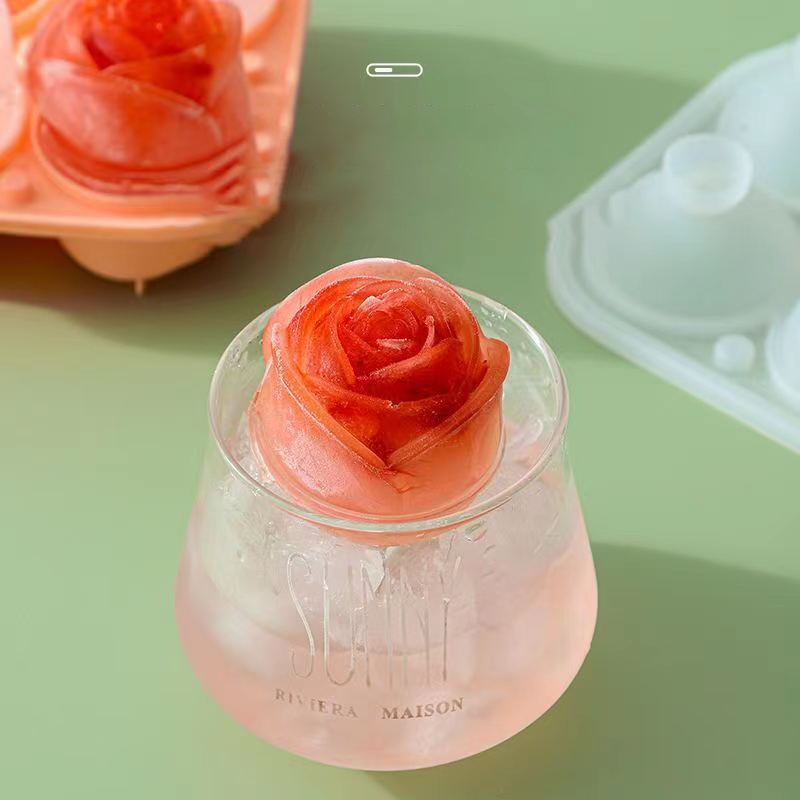 Formy do lodu 3D Rose 4 otwory – Commercial Kitchen Utensil Holder recenzja i cena