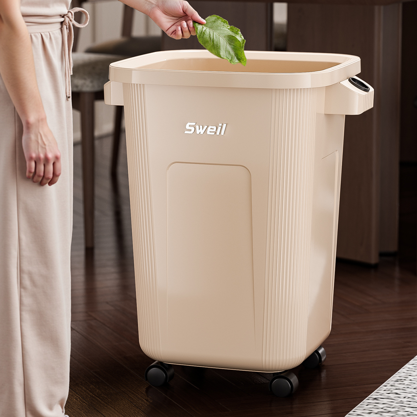 Duży kosz na śmieci na kółkach – Commercial Kitchen Garbage Can recenzja i cena