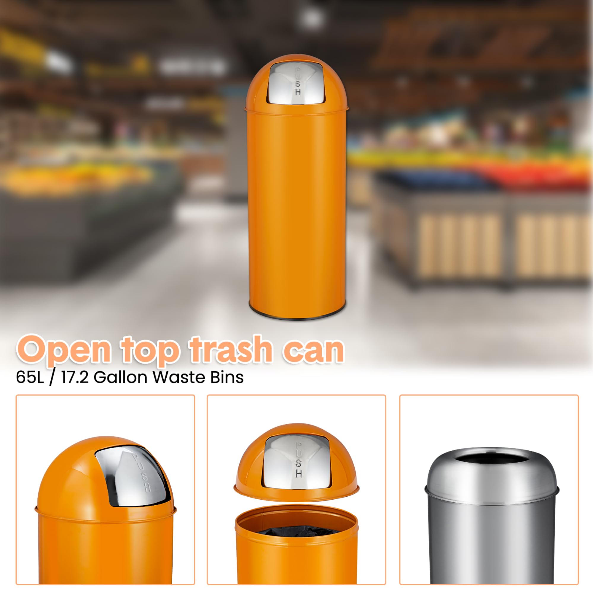 Kosz na śmieci z pokrywką otwi – Commercial Kitchen Garbage Can recenzja i cena
