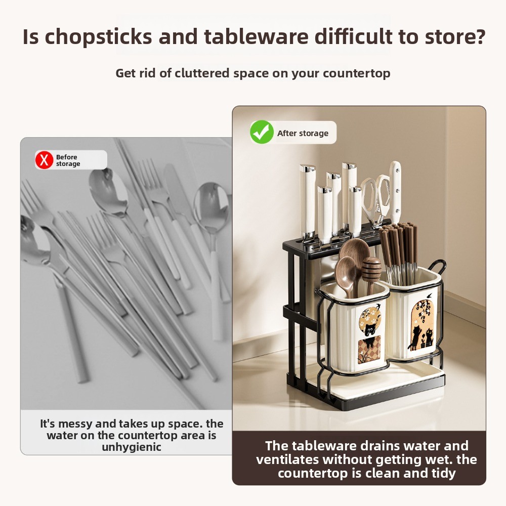 Stojak na noże kuchenne, ociek – Commercial Kitchen Knife Holder recenzja i cena
