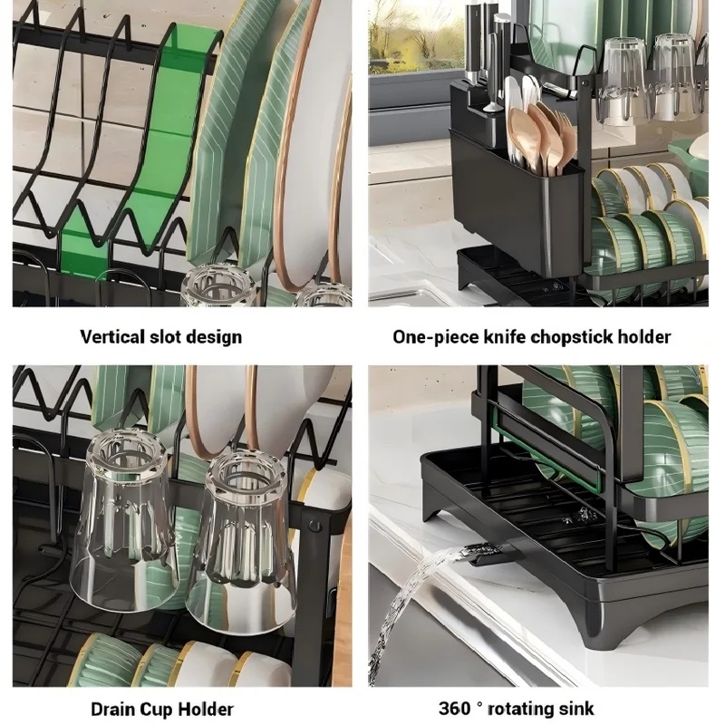 Dwupoziomowy stojak do suszeni – Commercial Kitchen Knife Holder recenzja i cena