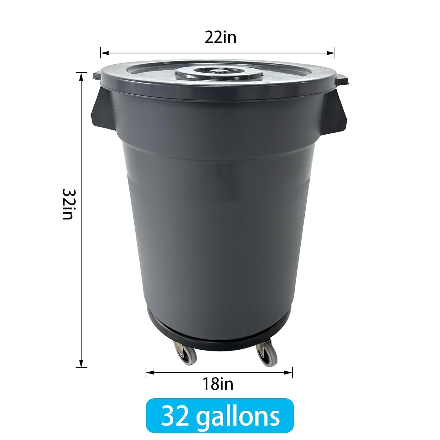 32-galonowy pojemnik na śmieci – Commercial Kitchen Garbage Can recenzja i cena